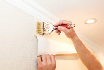 Pose de papier peint à Lempdes-sur-Allagnon — revêtements muraux et toiles de verre